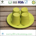 Umweltfreundliche Bambusfaser-Cup-Sets für Tee